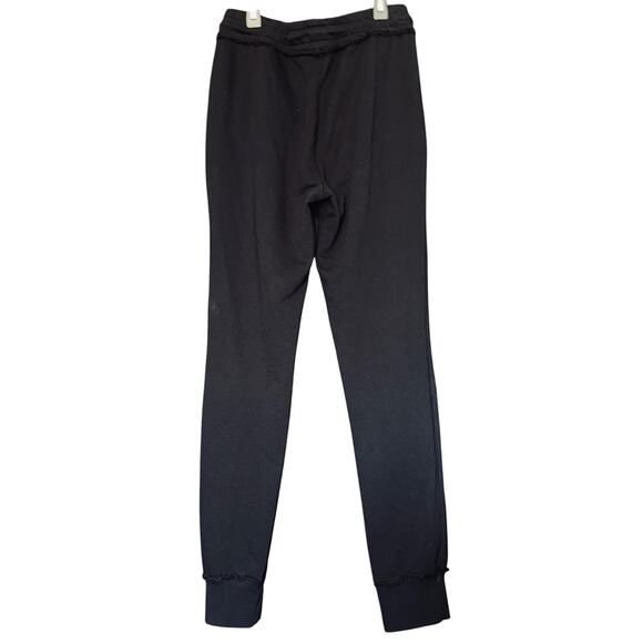 Women's Cotton Citizen Sweatpants Zip Pockets All Black Size Medium NWT - Picture 3 of 12